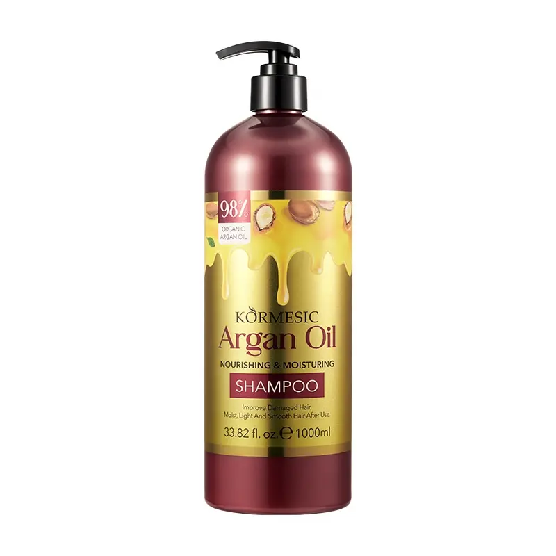 Marque privée KORMESIC Shampooing à l'huile d'argan Nourrissant Hydratant Améliore les cheveux abîmés Cheveux lisses