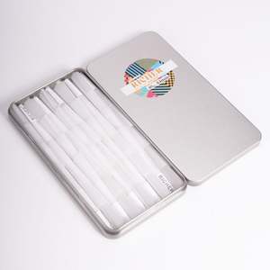 Custom Brand 109 Refined White Pre <b>Roll</b> Cone Papers with Paper Tip Bulk <b>Box</b> 64 Piece Per Case - Product Image 1