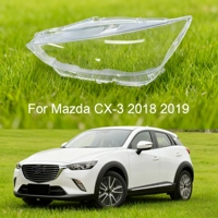 Lentille de phare de voiture pour Mazda CX-3 CX3 2018-2019, coque transparente, verre de phare, remplace les abat-jour d'origine