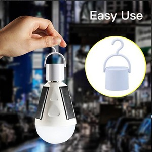 หลอดไฟ LED E27 ไฟเต็นท์แคมป์ปิ้งไฟฉายแบบชาร์จไฟได้โคมไฟพลังงานแสงอาทิตย์เครื่องชาร์จพลังงานแสงอาทิตย์โคมไฟแบบพกพากันน้ำกลางแจ้ง - Product Image 5