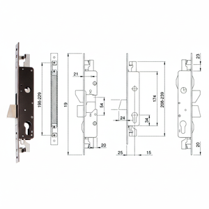 ISEO LAF49044 # porte di sicurezza con serratura a triplo profilo senza cilindro Made in Italy - Product Image 2