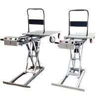 Chariot à ciseaux électrique hydraulique durable 200kg 300kg 500kg avec bras de ciseaux renforcés, table élévatrice pour la logistique
