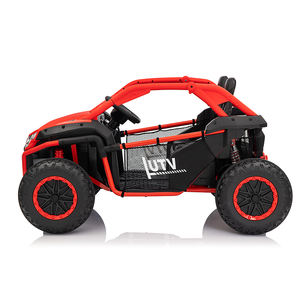 Coche eléctrico para niños de gran tamaño, 2 asientos de cuero, coches de juguete todoterreno con batería para niños, coche eléctrico de cuatro ruedas de 24V para niños - Product Image 3