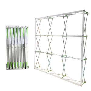 Assemblage rapide de 5 minutes sans outils requis support tissu Pop up bannière boutique affichage toile de fond support - Product Image 3