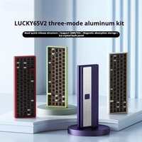 Weikav Lucky65 V2 Kit Keyboard mekanik Gamer 3Mode struktur paking RGB mendukung QMK/melalui Keyboard kustom OEM/ODM