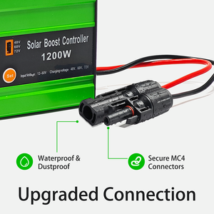 Contrôleur de charge solaire MPPT MYAMI 1200W 12-60V 30A <span class=keywords><strong>avec</strong></span> entrée PV pour batteries au plomb-acide, au lithium et LiFePO4 48V/60V/72V - Product Image 2
