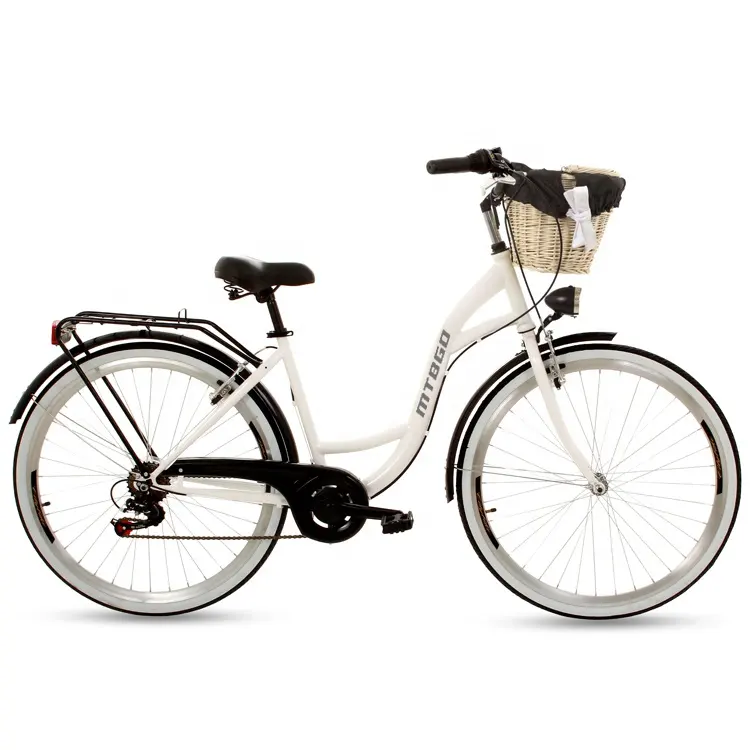 Bicicleta urbana clásica de 7 velocidades para mujer, Bici Urbana con cesta, para compartir OEM, retro, para adultos, fábrica de China