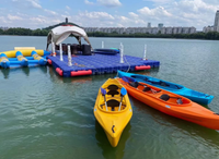 Plateforme de ponton flottante durable sur mesure en caoutchouc PE, anti-pollution, protection UV, étanche