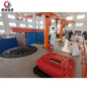 Muti-arms carrousel type rotational molding machine Water tank container rotomolding machine for sales