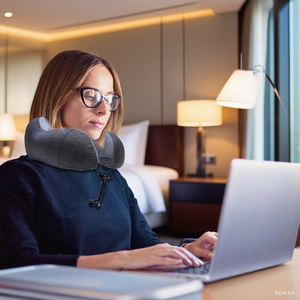 Oreiller en forme de U mémoire coton <span class=keywords><strong>avion</strong></span> oreiller Portable et stockable <span class=keywords><strong>pour</strong></span> voyage cou oreiller <span class=keywords><strong>pour</strong></span> bureau sieste - Product Image 4