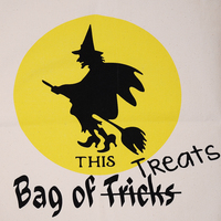 Sac fourre-tout en toile d'Halloween en gros, imprimé sorcière, avec nom personnalisé, réutilisable, pour enfants, pour bonbons ou farces, sac cadeau