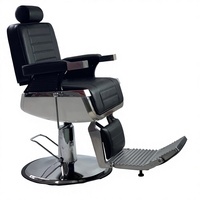 Fauteuil de barbier vintage inclinable, robuste, hydraulique, pour salon de coiffure masculin