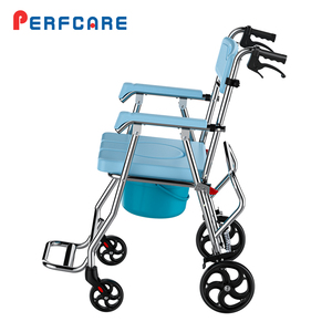 Silla de Ducha y Baño 4 en 1 de Aleación de Aluminio con Dispositivo de Alineación para Inodoro, Silla de Baño Plegable que Ahorra Espacio para <span class=keywords><strong>Personas</strong></span> <span class=keywords><strong>Mayores</strong></span> - Product Image 1