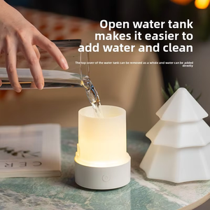 Diffuseur d'huiles essentielles apaisant pour le sommeil, avec prise USB et lumières RGB à intensité variable, décoration de Noël pour la maison, cadeau en promotion - Product Image 4