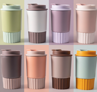 Tasse à café isotherme de voyage en acier inoxydable, 380ml, 510ml, avec manchon en Silicone, réutilisable