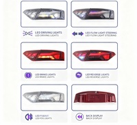 Conjunto de Luces Traseras LED para Automóvil A5 S5, Estilo RS5, Luces de Freno Traseras, Intermitentes para Audi A5 S5 B8 B8.5 2008-2016