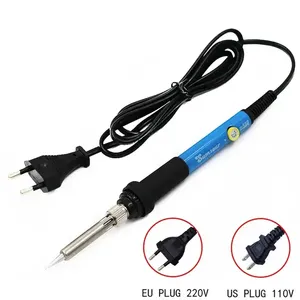 New Adjustable Temperature Electric Soldering Iron 220V 110V 60W Welding Solder Rework Station Heat Pencil Tips Repair Tool