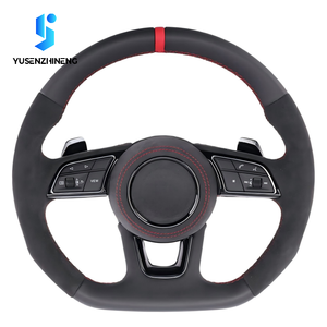 Volant sport en cuir rouge personnalisé pour <span class=keywords><strong>Audi</strong></span> A1 A3 8P A5 A6 C6 Q5 B8 A7 C8 B9 S5 B8.<span class=keywords><strong>5</strong></span> A4 RS6 SQ5 S5 TT MK3 RS7 A8L D4 <span class=keywords><strong>Q</strong></span> - Product Image 3