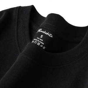Camiseta Negra de Jersey para Mujer, 100% Algodón, Estampada, Manga Regular, Transpirable, Q217, Hecha en China - Product Image 1