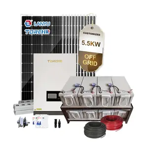 3.5kw 5.5kw Zonne-energie Power Systeem Zonnepaneel Met Inverter Kit Off Grid Complete Set