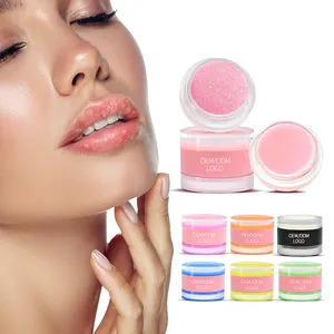 Private Label Wholesale 100%organic Anti Dry Pink Sugar Lip Care Scrub Lip Mask And Scrub