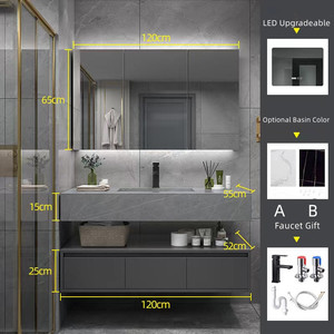 Fantastici armadietti da bagno sospesi in legno di alta qualità - Product Image 3