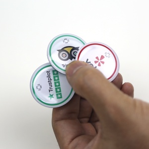 ป้าย NFC สมาร์ทการ์ดแบบวงกลมขนาดเล็กเคลือบอีพ็อกซี่กันน้ำ พร้อมโลโก้แบบกำหนดเอง RFID 13.56MHZ - Product Image 6