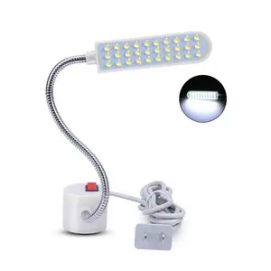 Lâmpada de luz LED para máquinas de costura, peça flexível para peças de máquinas industriais, acessórios flexíveis para peças de máquinas industriais, 10/20/30