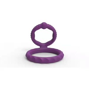 Anillo de silicona doble para hombre Fujiko, anillo de bloqueo de semen para estimulación de próstata, uso anal, resistente al agua, control manual - Product Image 1
