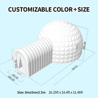 AirFunPro Tentes Dôme Gonflables PVC Personnalisées Multicolores Étanches avec Pompe à Air Électrique Intégrée Facile à Installer