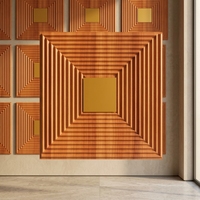 Panneau mural en PVC imperméable de haute qualité à effet bois 3D pour hall d'entrée, salon et hôtel