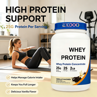 Poudre de Protéine Isolat de Lactosérum BCAA pour le Soutien de la Masse Musculaire Maigre, Superaliment Santé, Marque Privée OEM, Vente en Gros