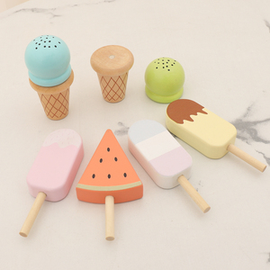 Jouet de <span class=keywords><strong>réfrigérateur</strong></span> de cuisine <span class=keywords><strong>en</strong></span> <span class=keywords><strong>bois</strong></span> avec ensemble de cuisine pour la maternelle et la garderie, cadeau unisexe pour les garçons et les filles - Product Image 3