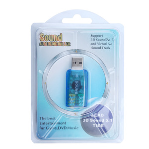<b>USB</b> Sound Card 5.1 Channel External <b>Plug</b> And Play For Desktop Laptop Computer Audio <b>Adapter</b> - Product Image 3