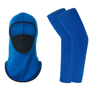 Masque de cyclisme avec manchons de protection, en maille respirante, anti-UV, protection solaire, pour sports de plein air, unisexe, adulte, séchage rapide, coupe-vent - Product Image 2