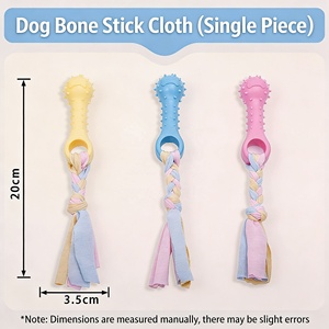 Giocattolo per Cani Resistente ai Morsi, Ecologico, Indistruttibile in Corda di Cotone, Giocattolo per la Pulizia dei Denti e la Dentizione per Teddy Bichon, Accessori per Animali Domestici - Product Image 4