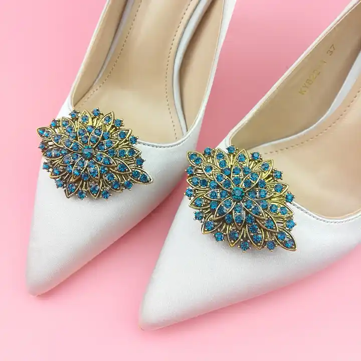 rhinestone shoe clips products for sale