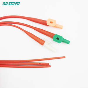 สายดูดยางลาเท็กซ์ทางการแพทย์สีแดงปลอดเชื้อ - Product Image 3