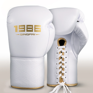 Guantes de Boxeo Profesionales GINGPAI de Microfibra de 16 oz para Hombre y Mujer, Personalizados para Lucha Sanda y Entrenamiento Práctico de Muay Thai - Product Image 3