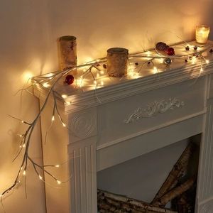 Bent Willow Vine Light White Birch Shape Led <b>Decorative</b> <b>Lighting</b> For Indoor Christmas Decoration - Product Image 1