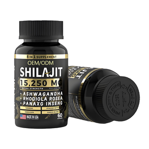 Cápsulas 8 en 1 de Alta Potencia con Ashwagandha y Rhodiola, Suplemento para Mejorar el Estado de Ánimo y Aumentar la Energía, 60 Cápsulas de Shilajit - Product Image 3