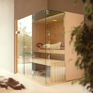 Panneau de commande intérieur de luxe pour sauna à vapeur humide et infrarouge