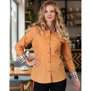 Camisa de vestir de mujer naranja - Product Image 3