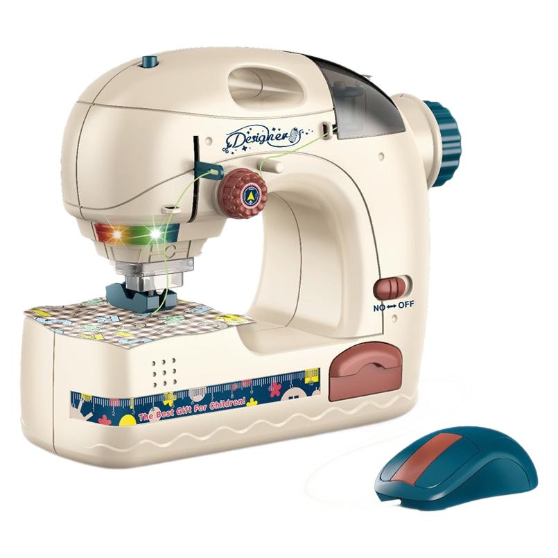 Battery Operated Appliance Set Toys Simulation Other Pretend Play Girls Middle Sewing Machine Toy With Light