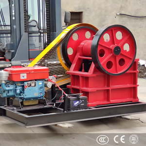 Concasseur à mâchoires compact PE 200x350 pour l'extraction minière, capacité 5t/h, avec moteur diesel en acier - Product Image 2