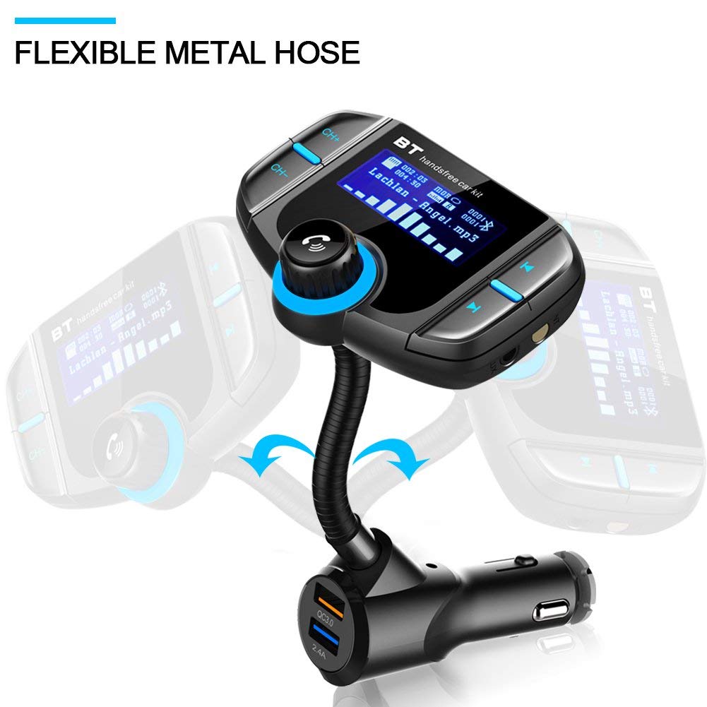 LENCENT FM Transmitter In-Car Adapter, Wireless Bluetooth 5.0 Radio Car Kit,Type-C PD 20W QC3.0 Fast USB Charger,Hands Free Calling, Mp3 Player Recei | The Gadget Collective