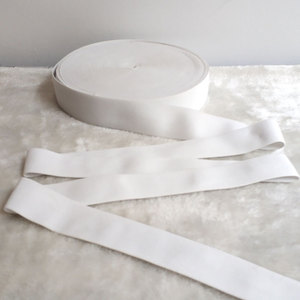 Nhà sản xuất nóng bán 4cm trắng mềm cảm thấy <span class=keywords><strong>Nylon</strong></span> Spandex cạnh ban nhạc đàn hồi chất lượng cao <span class=keywords><strong>Webbing</strong></span> - Product Image 5