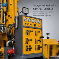 Foreuse de puits montée sur chenilles/à roues QIYUN avec compresseur d'air pour le forage de puits d'eau
