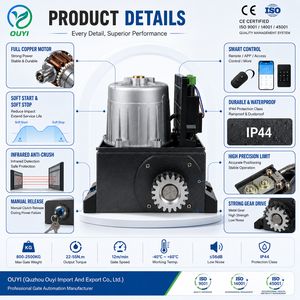 Opérateurs <span class=keywords><strong>de</strong></span> portes automatiques au design moderne, kit <span class=keywords><strong>d</strong></span>'ouverture <span class=keywords><strong>de</strong></span> <span class=keywords><strong>portail</strong></span> coulissant robuste avec <span class=keywords><strong>moteur</strong></span> AC pour portes coulissantes <span class=keywords><strong>de</strong></span> 725 kg (1600 livres) pour entrepôts et hôtels - Product Image 4