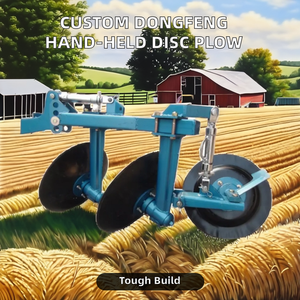Arado de disco ligero de 2 surcos, tractor motorizado, arado de disco, cultivador de granja para invernadero de granja, campos vegetales - Product Image 3